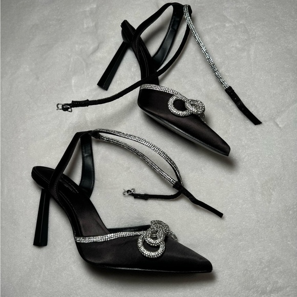 Call it Spring Rhinestone Bow Galaa Heels - Picture 5 of 8